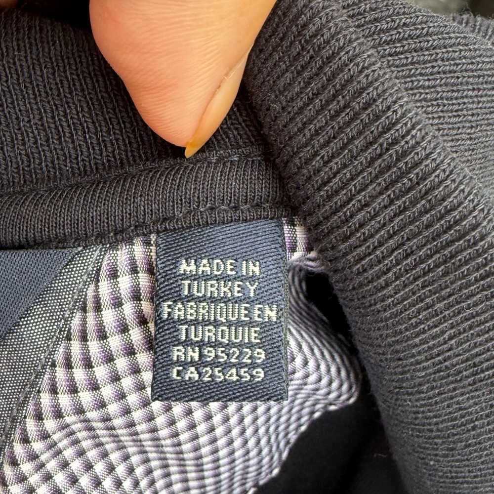 Ted Baker Navy Half-Zip Pullover with Button Pocket Size 4 (Large) - Picture 11 of 12